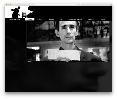 WordPress theme C&eacute;sar Sarachu Wordpress Theme - cesarsarachu.com