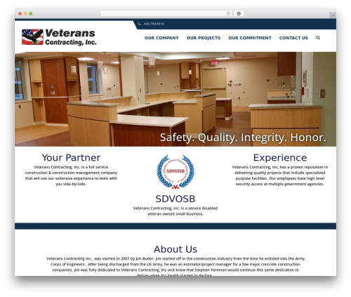 WordPress theme Constructpro - veteranscontractinginc.com