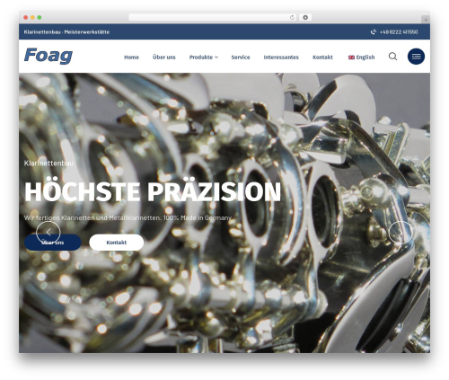 WordPress theme Envolve - musik-foag.de