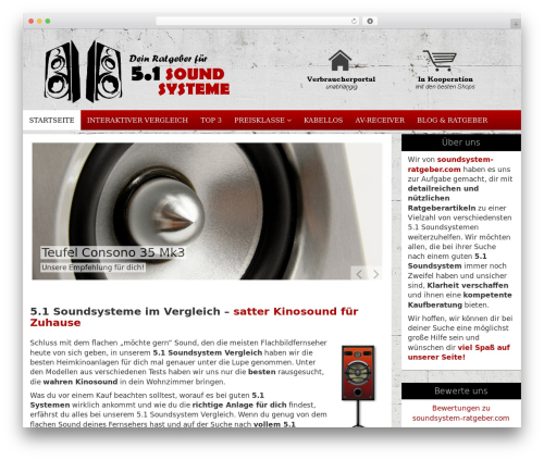Affiliate-Theme theme WordPress - soundsystem-ratgeber.com