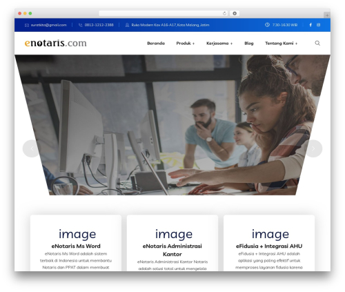 Braintech theme WordPress - enotaris.com