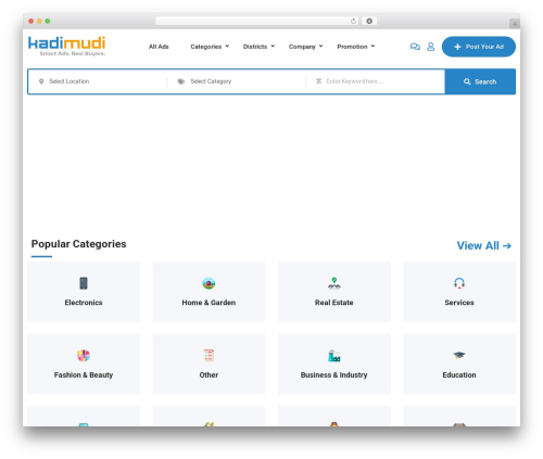 Classified listing toolkits WordPress plugin - www.kadimudi.lk
