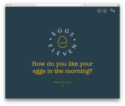 Eggs Eleven WordPress theme - eggs-eleven.com