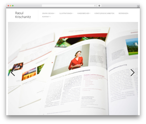 Fluxus WordPress theme - raoulkrischanitz.com