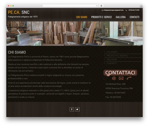 Interior Lite free WordPress theme - falegnameriapeca.com