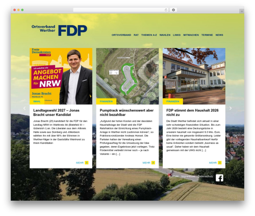 materialize.css best WordPress theme - fdp-werther.de