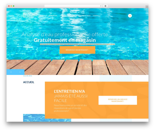 PoolServices theme WordPress - piscinestsauveur.com