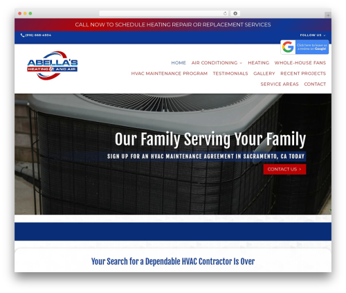 Theme WordPress Beacon Theme - abellasheatingandair.com