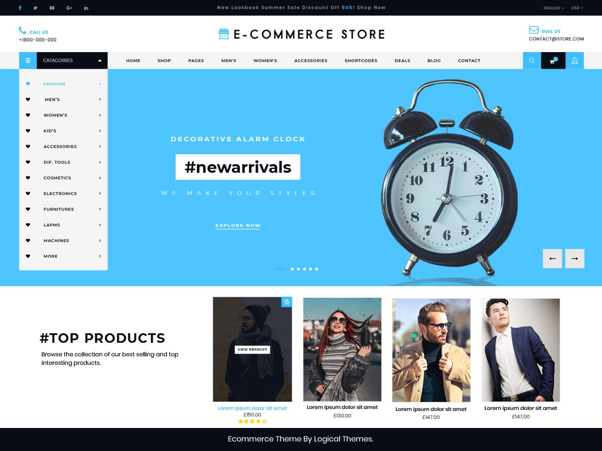 Ultimate Ecommerce Shop WordPress ecommerce template