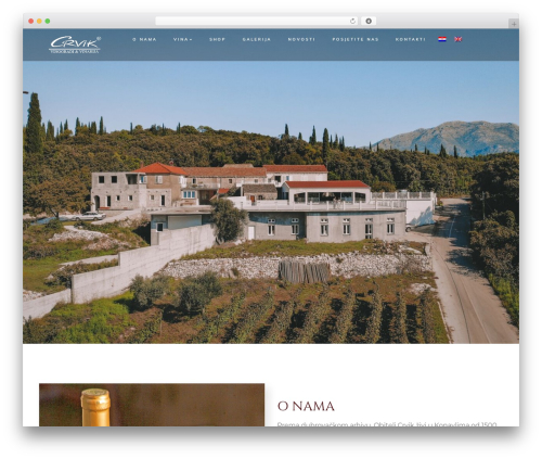 WordPress theme Covan - crvik-wine.com