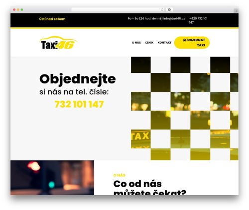 Divi WordPress page theme - taxi46.cz