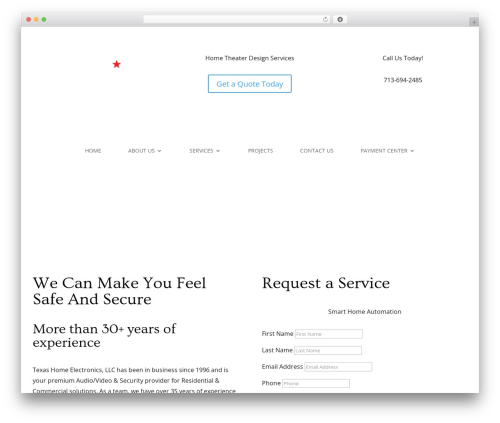 Divi WordPress theme - texashomeelectronics.com