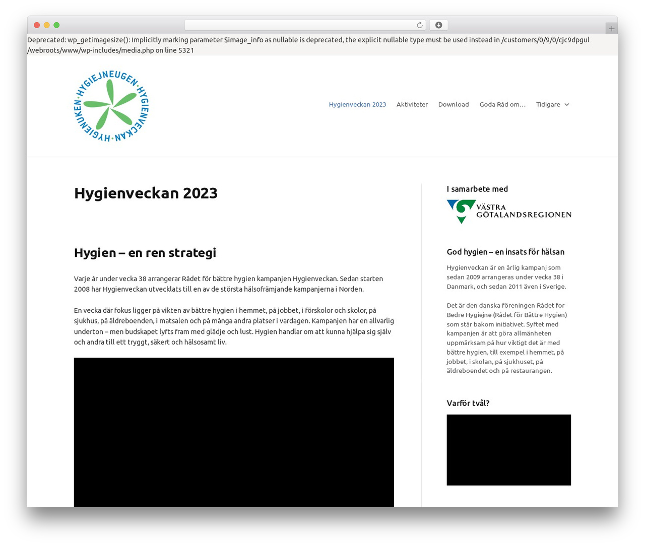 First WordPress theme - hygienveckan.se First WordPress theme - hygienveckan.se