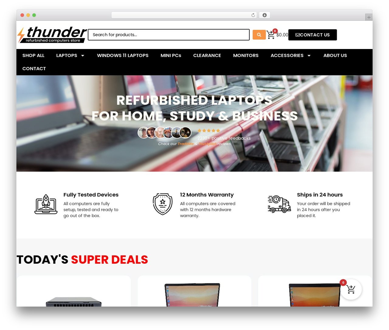 Hello Elementor WordPress theme - www.thunderstore.nz