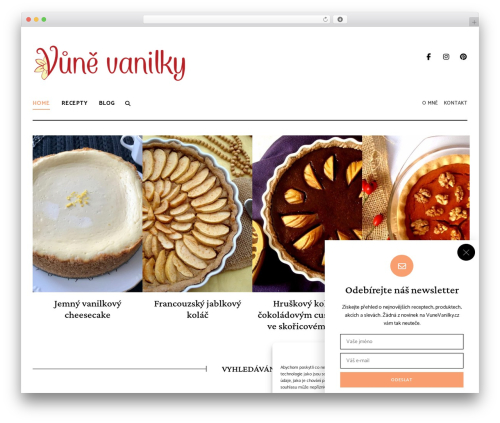 Lemon & Limes WordPress theme - vune-vanilky.cz