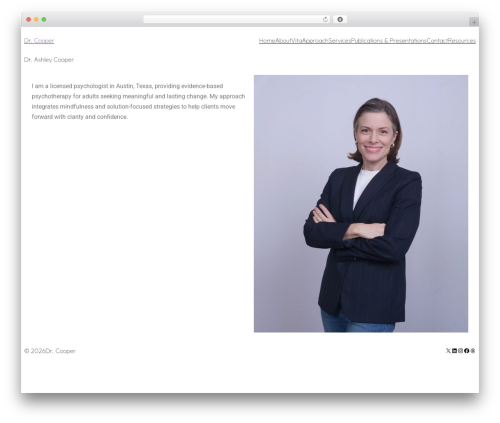 Powder Zero theme WordPress - ashleycooperpsyd.com