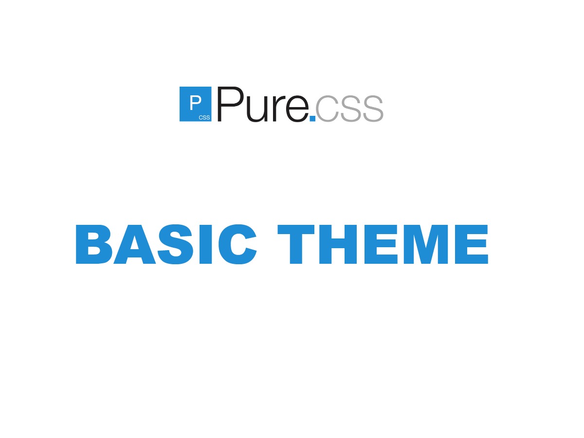 PureCss.io BASIC THEME theme WordPress by Michal
