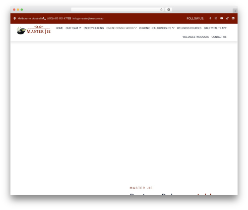 wellnez WordPress theme - masterjiexu.com.au