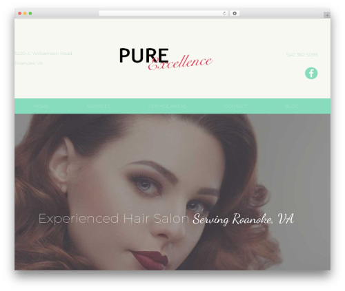 WordPress theme OceanWP - pureexcellencehairdesign.com