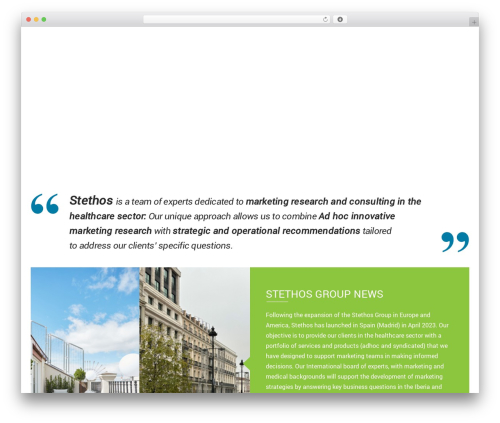 WordPress theme stethos - stethos.eu