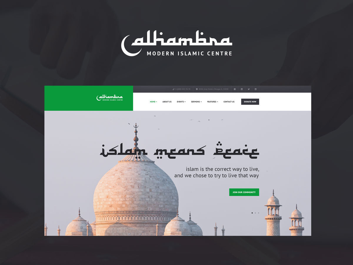 Alhambra WordPress blog template