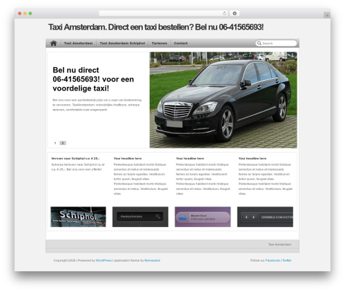 application WordPress theme - taxiamsterdam.net