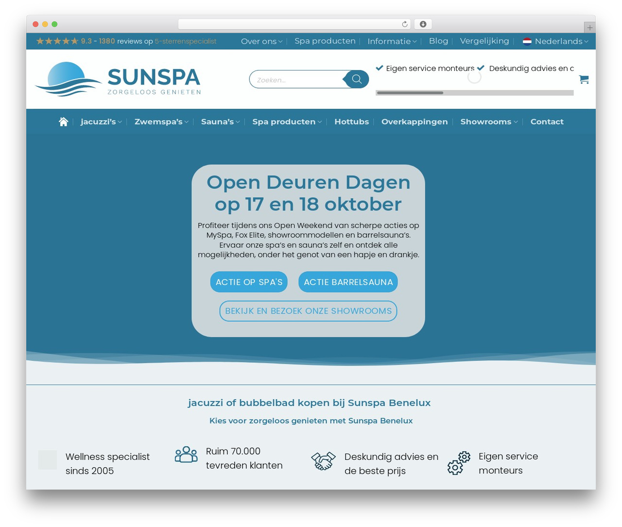 Best WordPress theme Flatsome - sunspabenelux.nl
