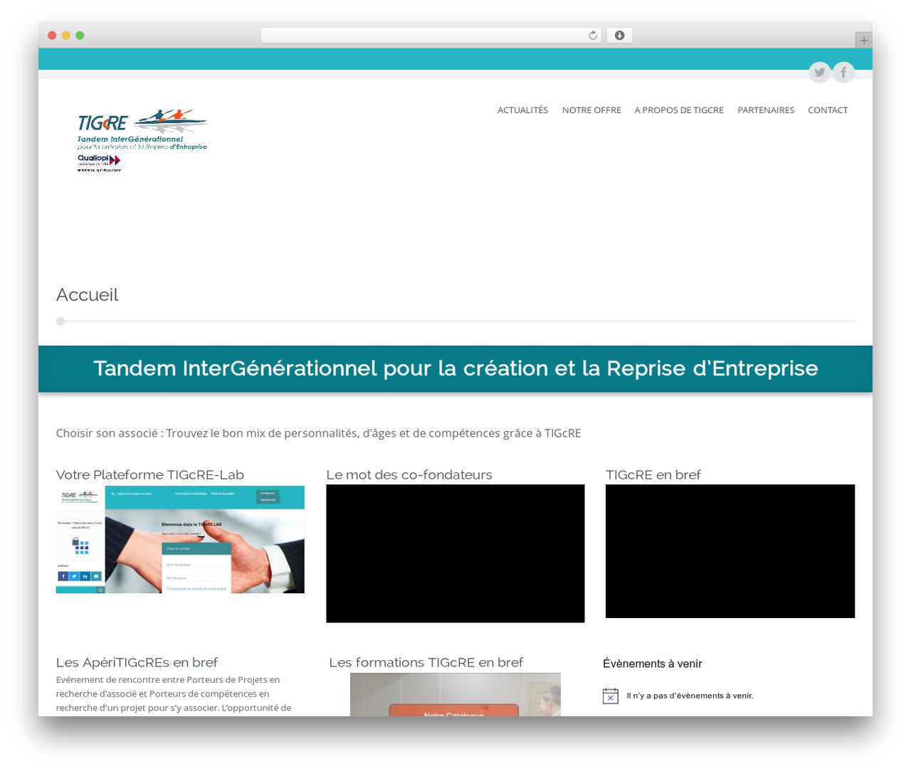 Circumference WordPress theme - tigcre.org