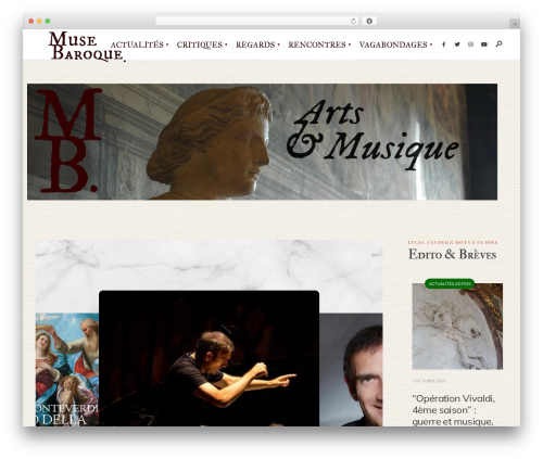 Codate WordPress magazine theme - musebaroque.fr