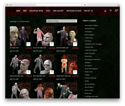 Deadpit Child WordPress theme - gore-galore.com/product-category/tactical-zombie-targets