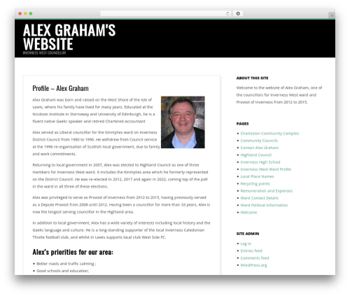 Dispatch WordPress theme - alexgraham.org.uk