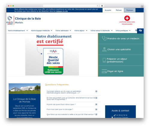 Elementor Hello Theme WordPress website theme - cliniquedelabaie.vivalto-sante.com