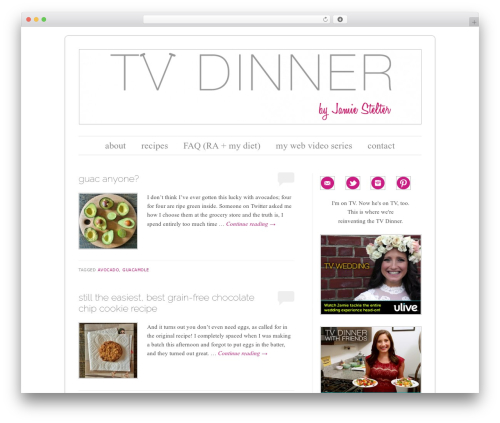 Forever theme WordPress - thetvdinner.com