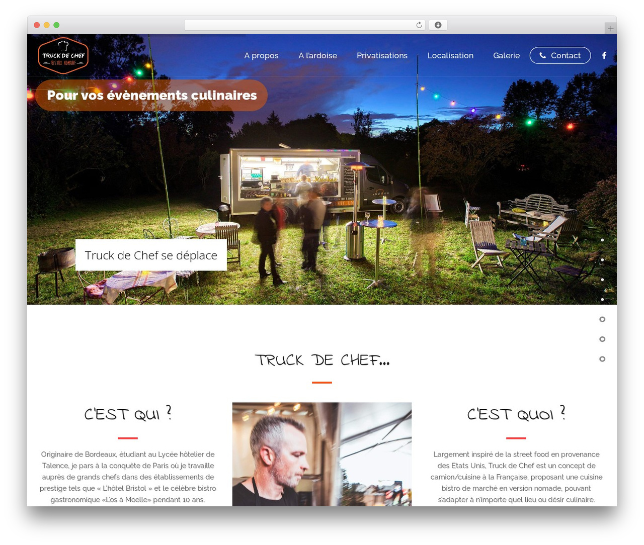 Lambda food WordPress theme - truckdechef.com