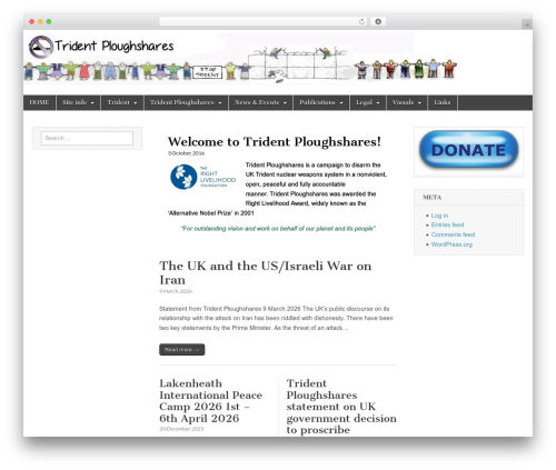 Magazine Basic theme WordPress - tridentploughshares.org