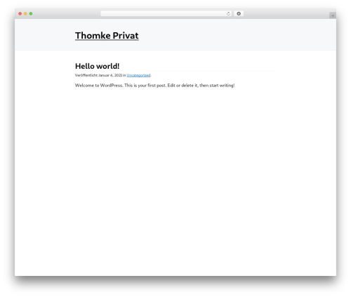 newcss WordPress theme - thomke.de