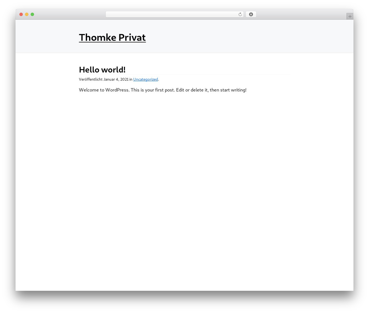 newcss WordPress theme - thomke.de