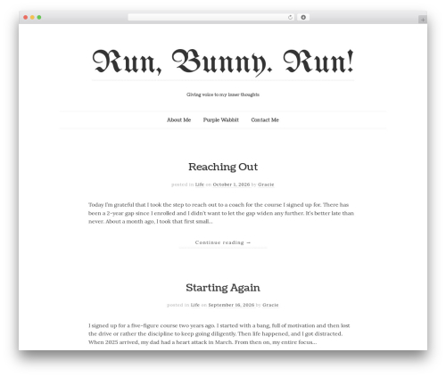Read WordPress theme - purplewabbit.com