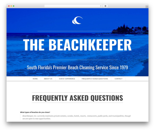 SCRN WordPress theme - thebeachkeeper.com