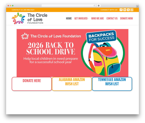 The7 top WordPress theme - thecircleoflove.org