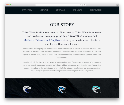 Theme WordPress X - thirdwaveevents.com