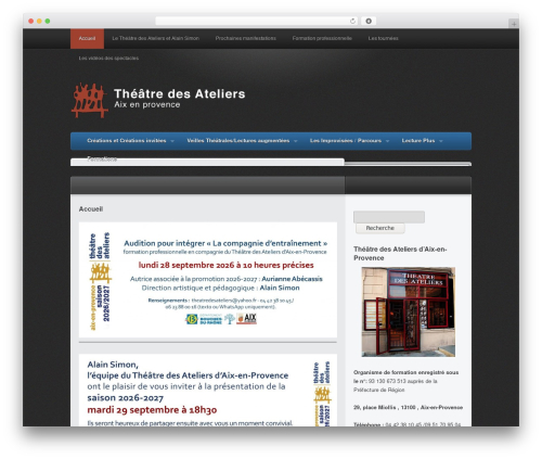 Traction PRO theme WordPress - theatre-des-ateliers-aix.com