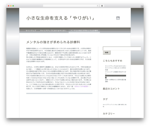 Tranquil Reflections WordPress theme design - timefingerscan.com