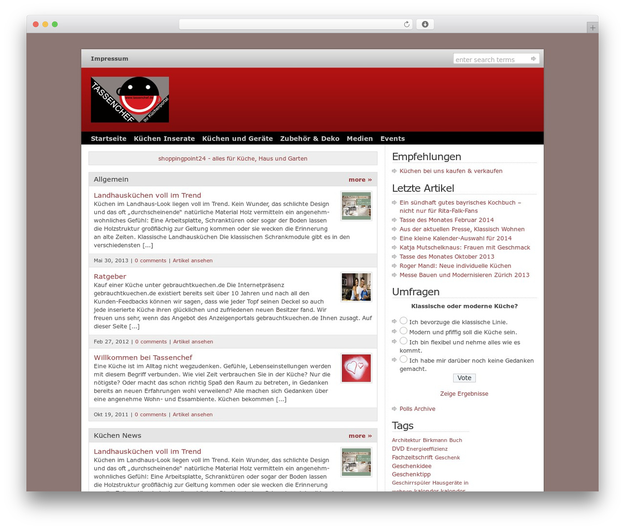 WordPress theme WP-Sublime 1.0 Basic - tassenchef.com