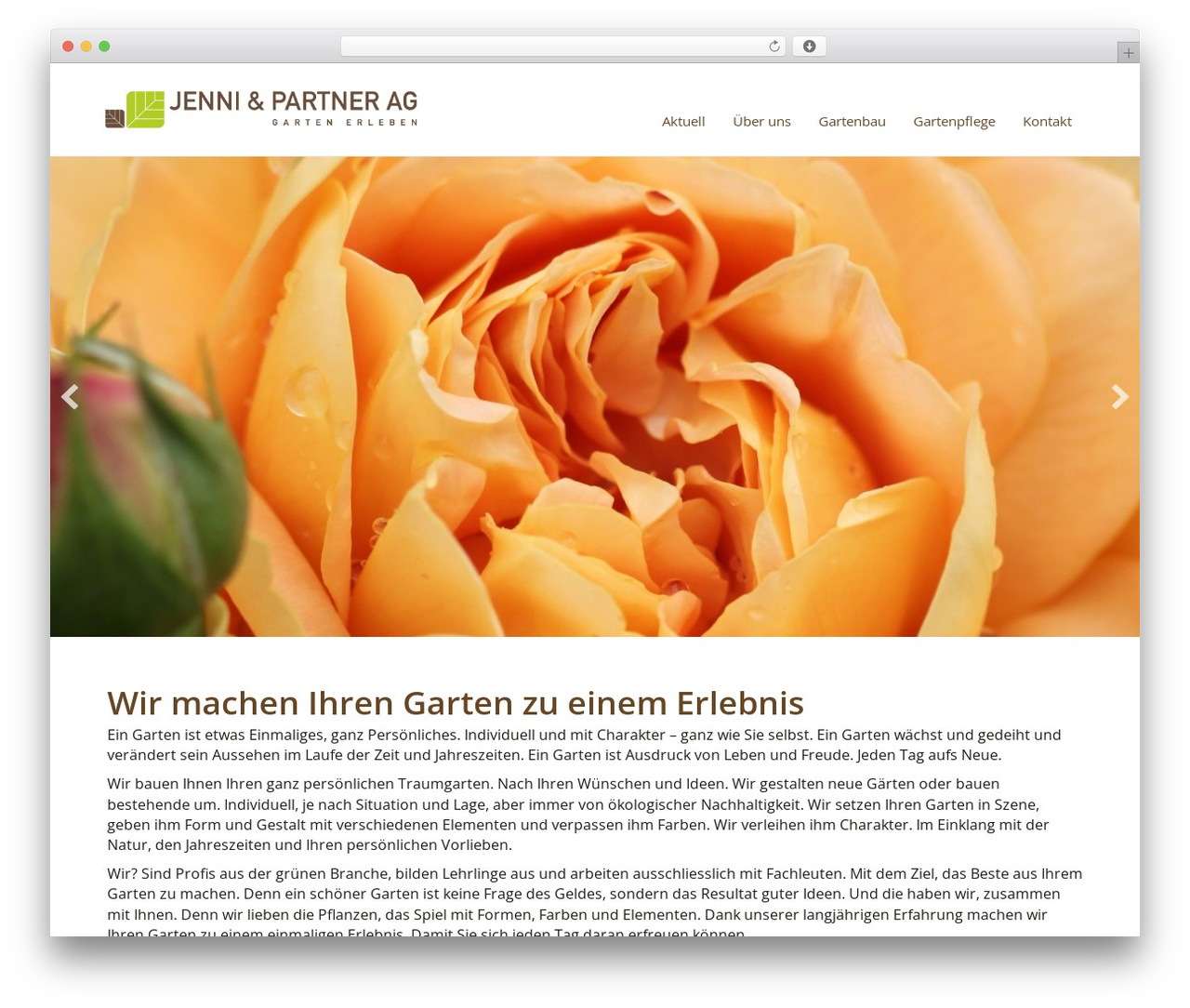 WordPress theme Beaver Builder Theme - jupgarten.ch