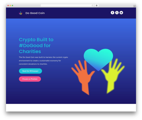 WordPress theme Divi - dogoodcoins.com