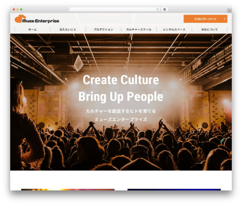 WordPress theme Minerva TMP1 - muse-enterprise.com