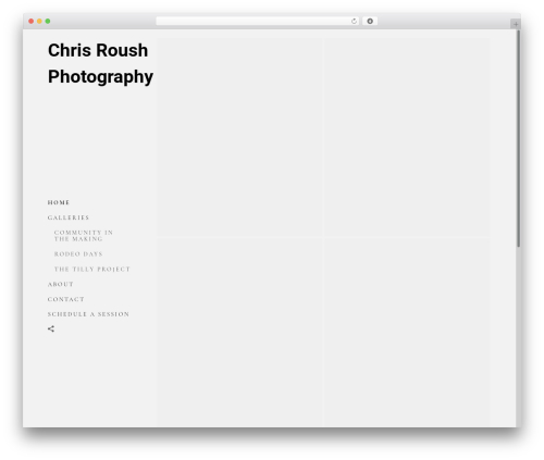 Flatbase WordPress theme - chrisroush.com