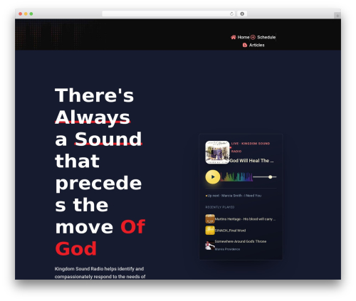 Fmwave WordPress theme - kingdomsoundradio.com