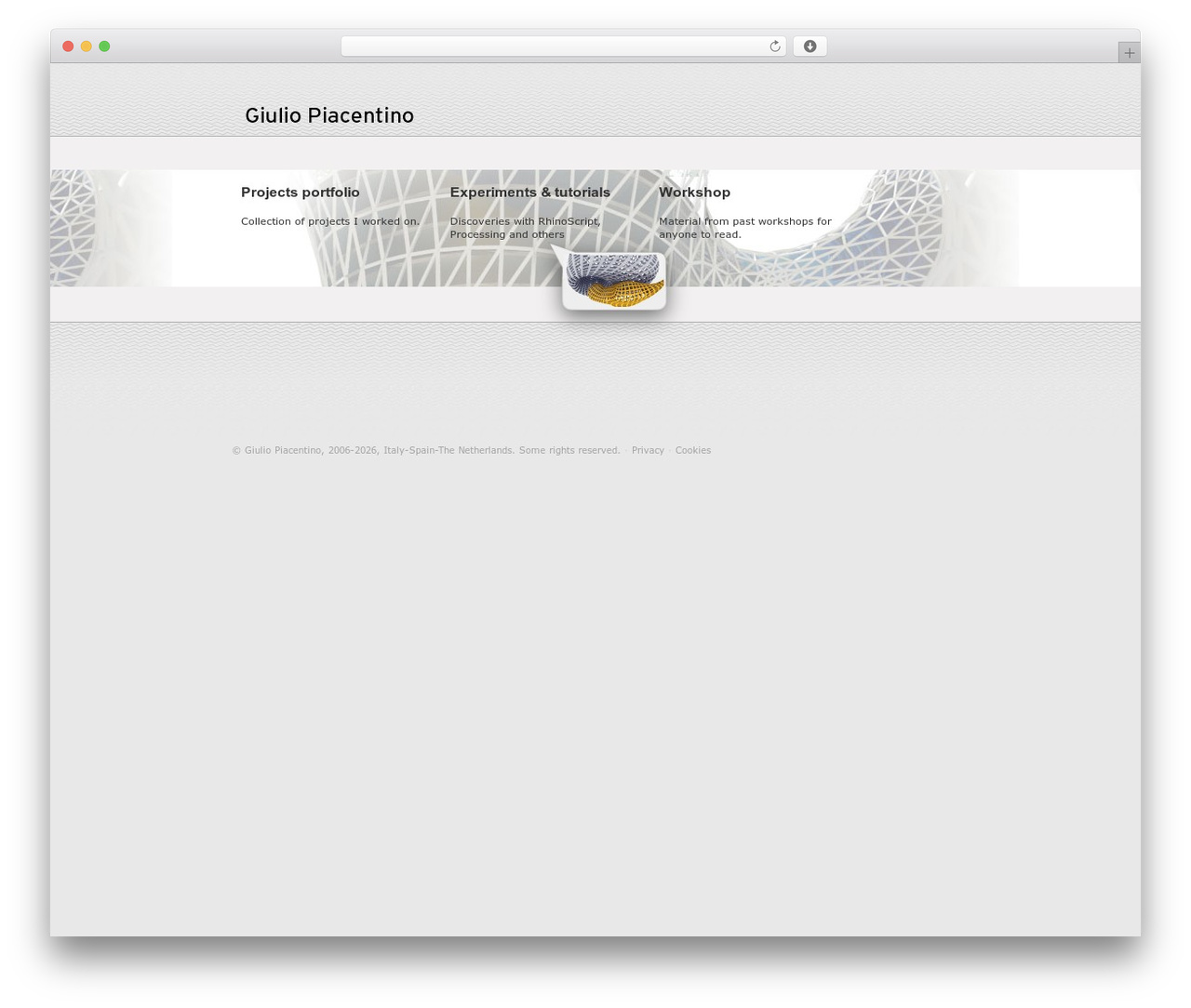 Giulio E theme WordPress - giuliopiacentino.com
